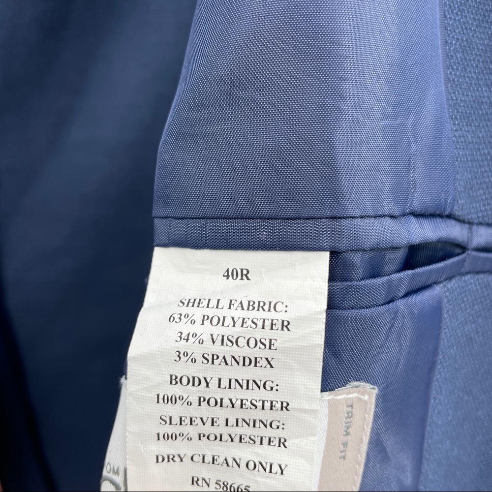 NORSDSTROM RACK MEN'S BLUE BLAZER - Picture 3 of 6
